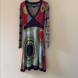 Desigual retro style extra large dress